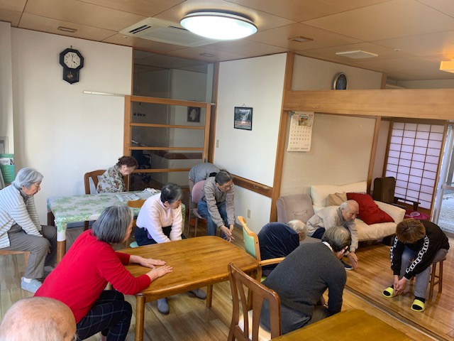 ゲームに体操