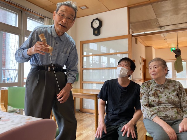 満面の笑顔