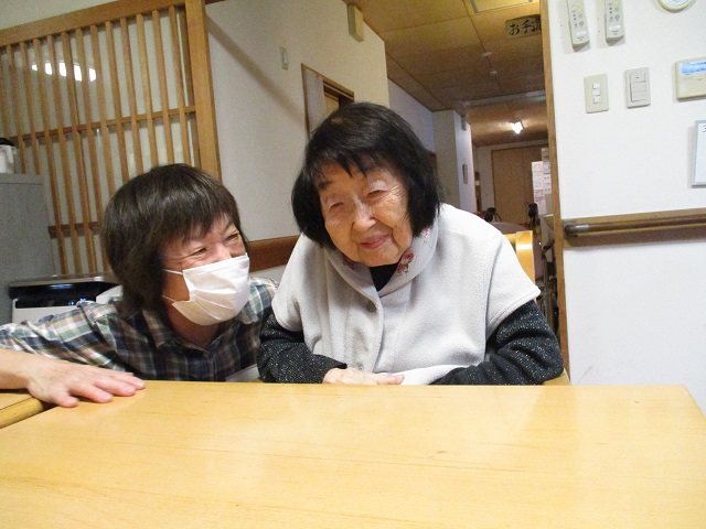満面の笑顔