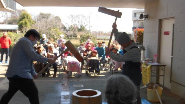 餅つき会