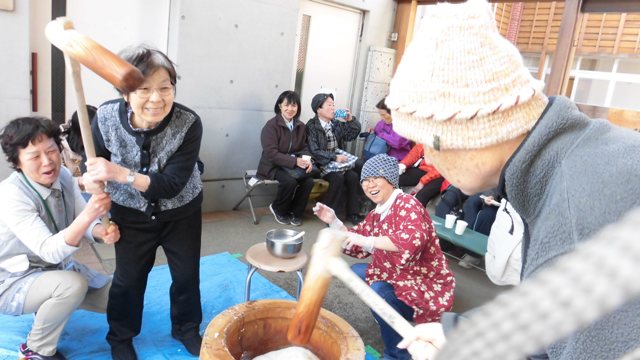 餅つき会