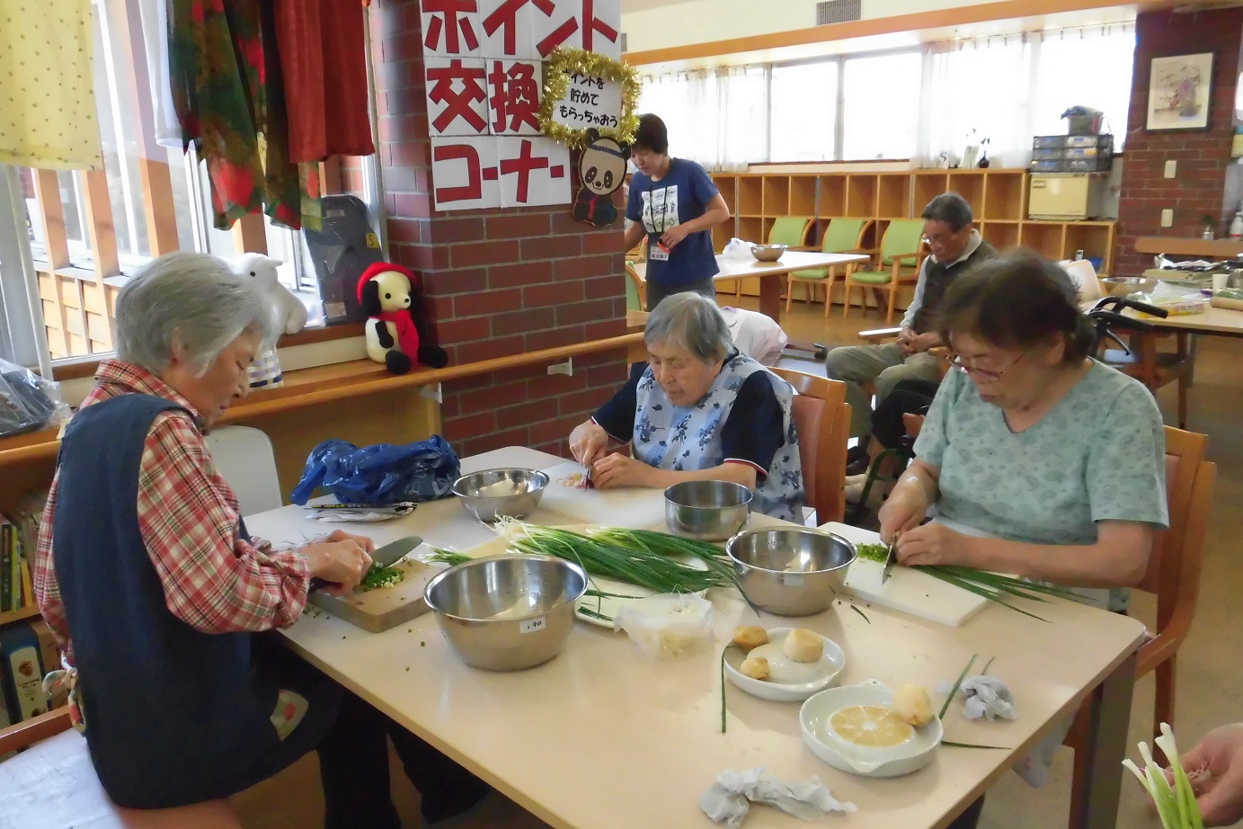 うどん作り・家族会
