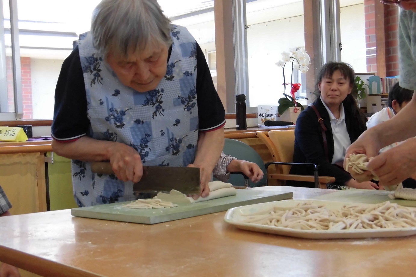 うどん作り・家族会